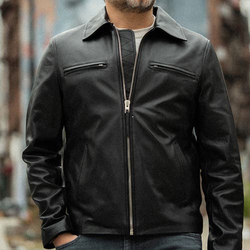 Last Wolf Rainier Moto  Jacket In Black