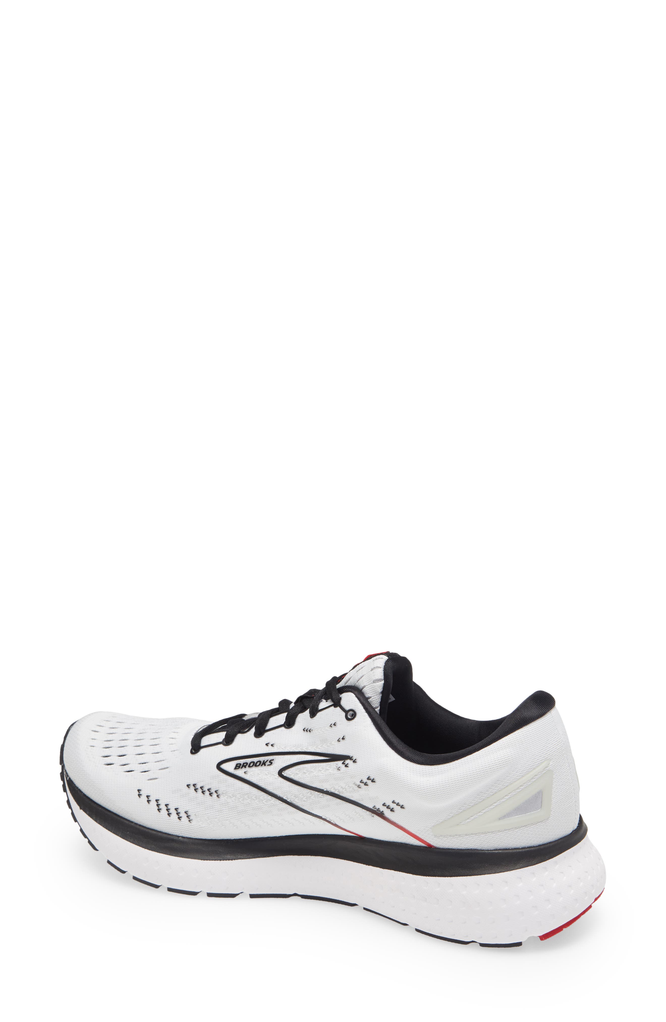 Glycerin 19 Running Shoe, Alternate, color, WHITE/ BLACK/ RED