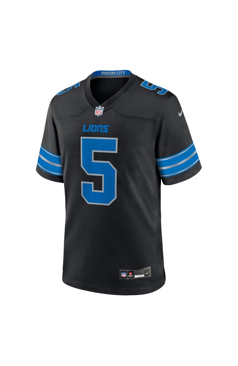 Nike Men's Nike David Montgomery Black Detroit Lions 2nd Alternate Game Jersey, Alternate, color, Black