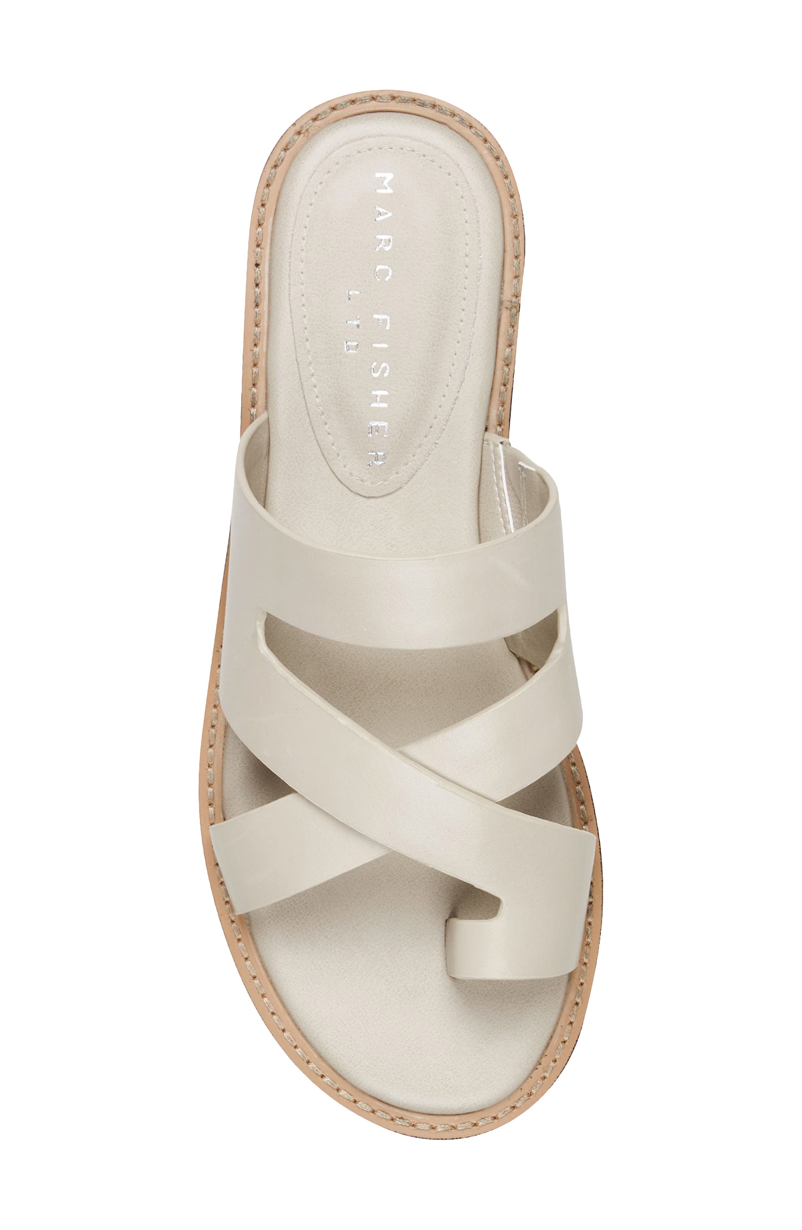 Marc Fisher LTD Genella Slide Sandal, Alternate, color, Ivory