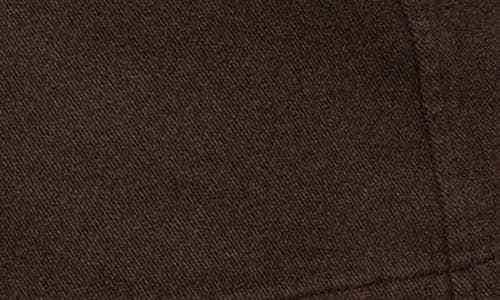Mango Flared Denim Top In Brown