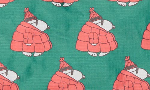 Baggu X Peanuts Set Of 2 Assorted Puffer Snoopy Packing Cubes