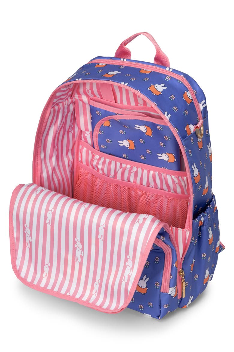 Zealous Water Resistant Diaper Backpack, Alternate, color, FLOWER FIELDS