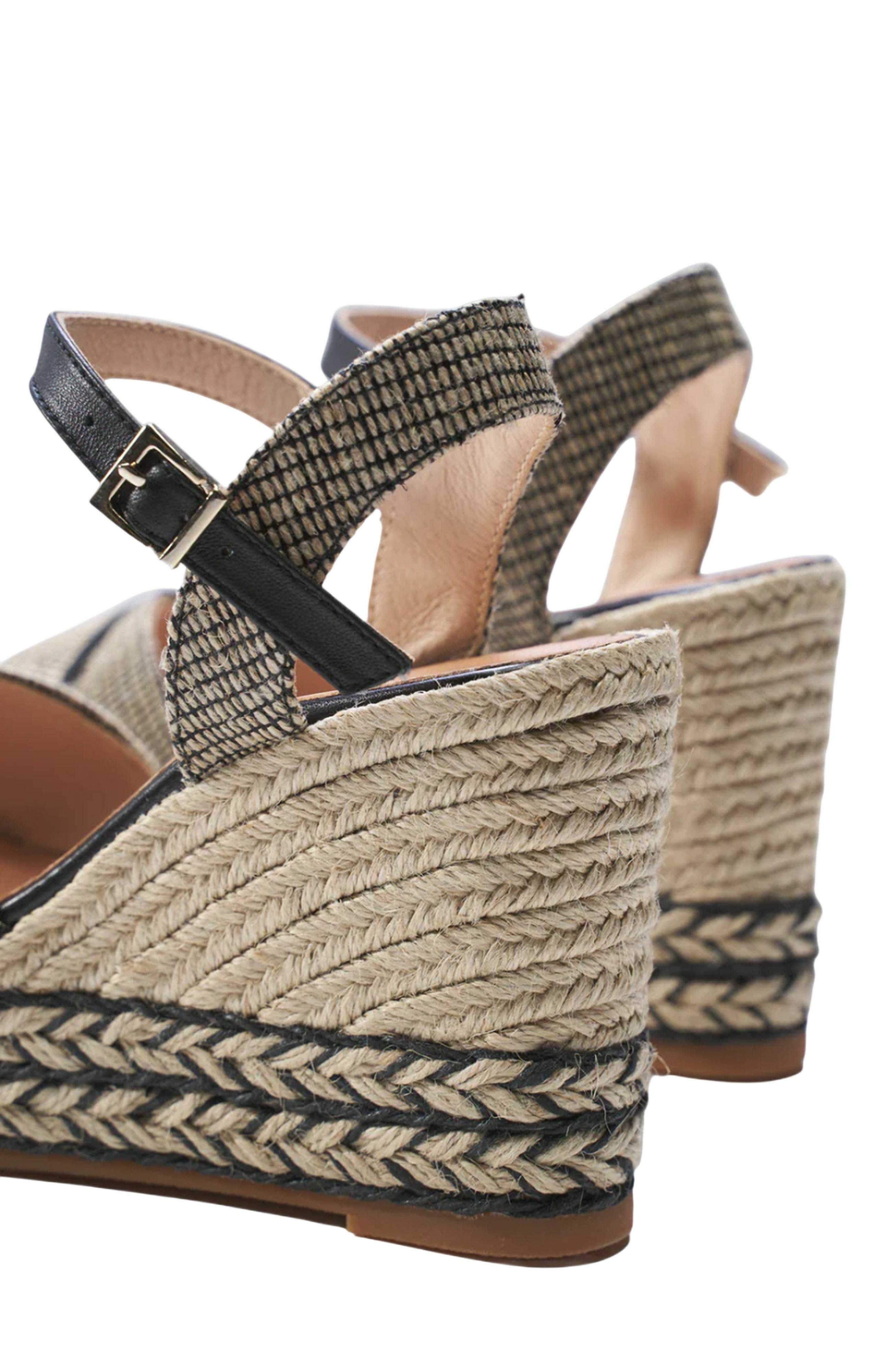 VISCATA Empuria Canvas Espadrille Sandal Wedges, Alternate, color, 
