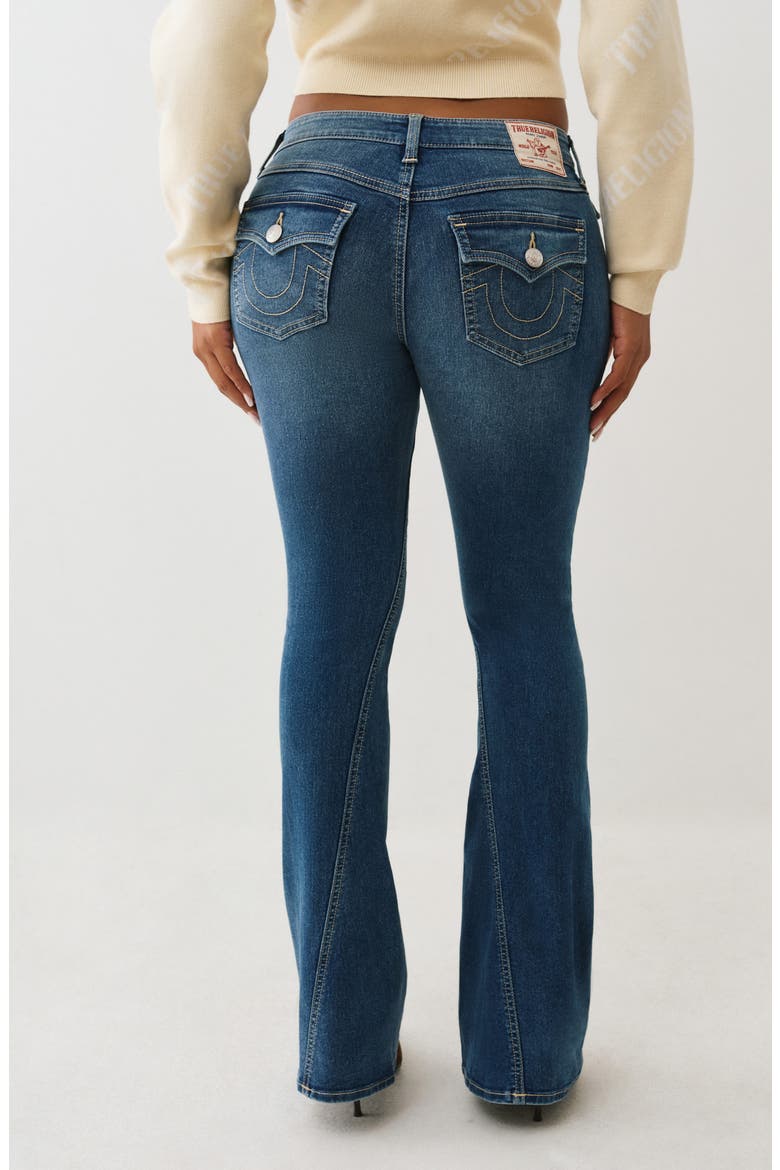Joey Low Rise Flare Jeans, Alternate, color, MEDIUM MISTLETOE WASH