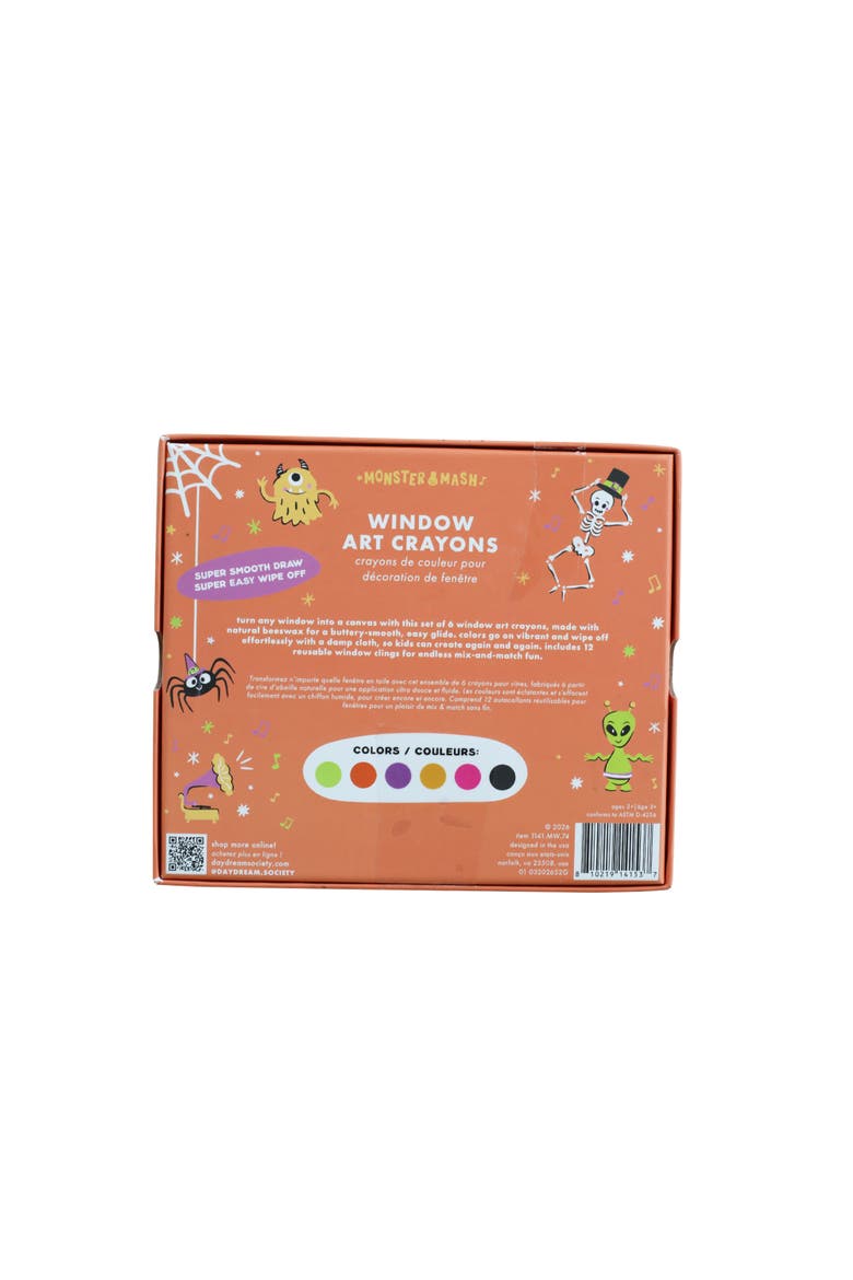 Monster Mash Halloween Window Cling +  Crayon Set, Alternate, color, Assorted Pre-Pack