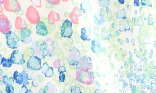 Shop Zella Girl Kids' Twist & Turn Tank In Green Verde Rainbow Pebbles
