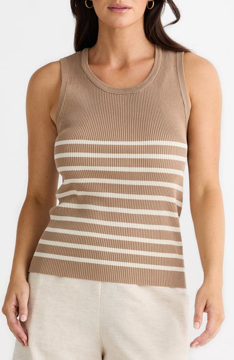 Amba Stripe Rib Tank