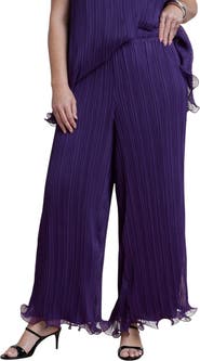 ELOQUII Wire Hem Plissé Pant