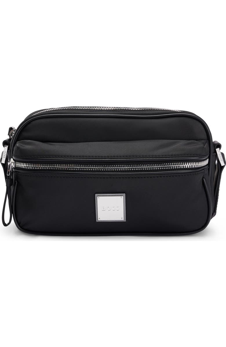 BOSS Lennon East/West Recycled Polyester Sling Bag, Main, color,