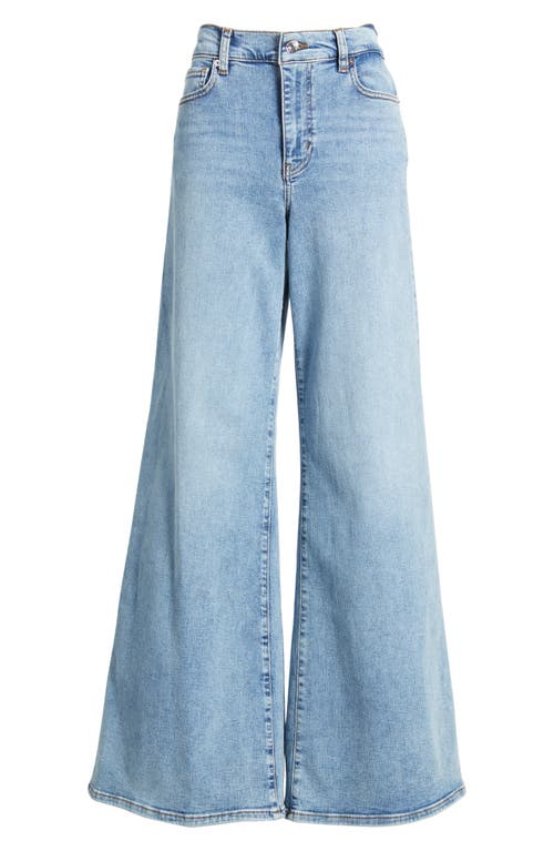 Frame Le Slim Palazzo Bardot Pocket Wide Leg Jeans In Lark