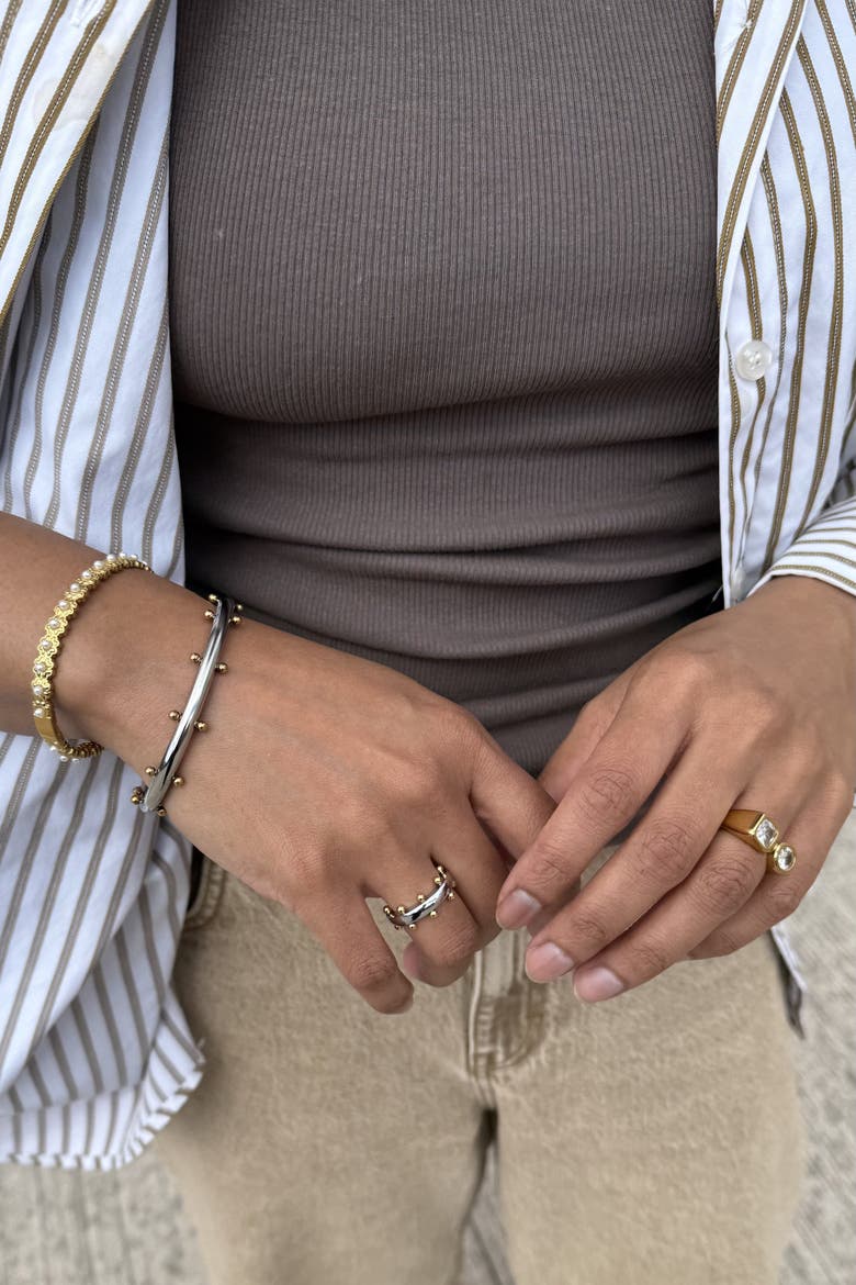Orbit Mixed Ring, Alternate, color, Gold-Silver