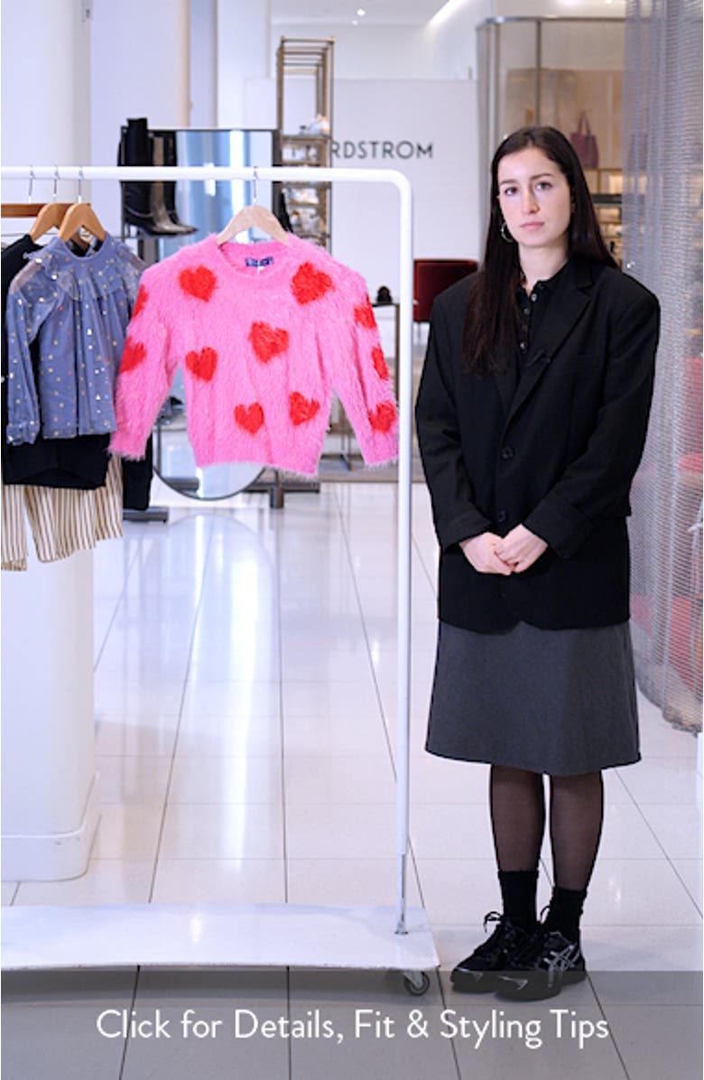 Kids' Heart Eyelash Sweater, sales video thumbnail