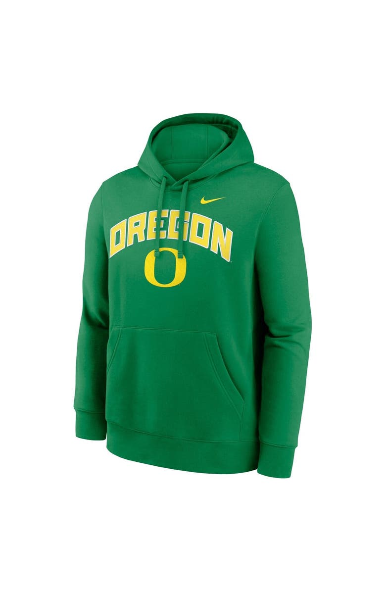 Nike Men
s Nike Green Oregon Ducks Club Fleece Arch Pullover Hoodie, Alternate, color, Green