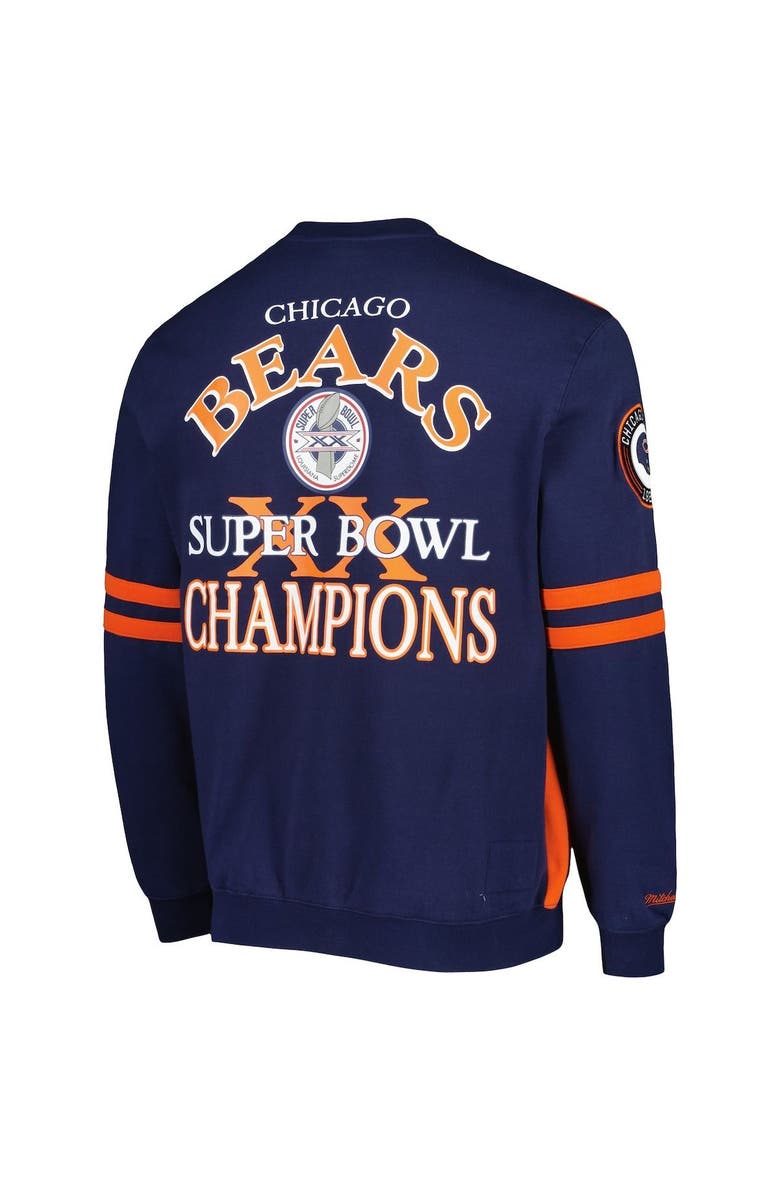 Mitchell & Ness Men's Mitchell & Ness Orange Chicago Bears All Over 2.0 Pullover Sweatshirt, Alternate, color, Orange