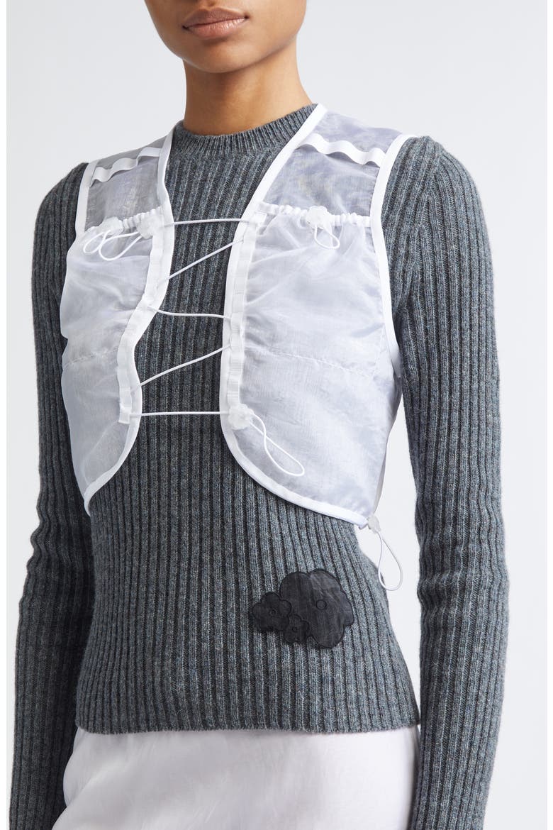 Bona Liquid Myrtia Vest, Alternate, color, WHITE