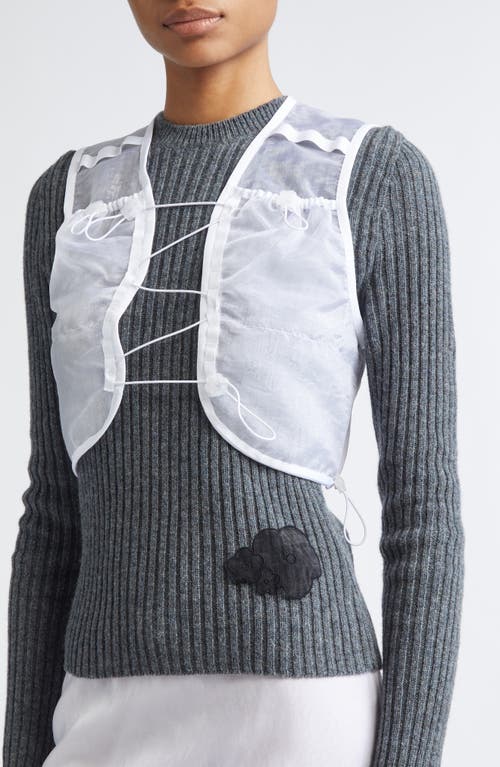 Cecilie Bahnsen Bona Liquid Myrtia Vest In White