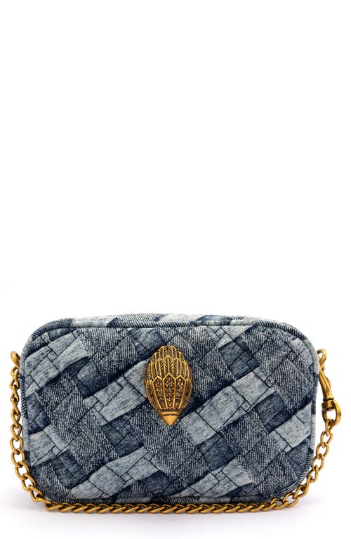 Kurt Geiger London Denim Belt Bag In Blue/midnight
