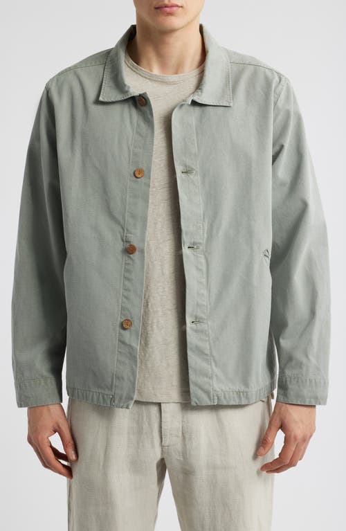 Alex Crane Pac Organic Cotton Ripstop Shell Jacket In Jade