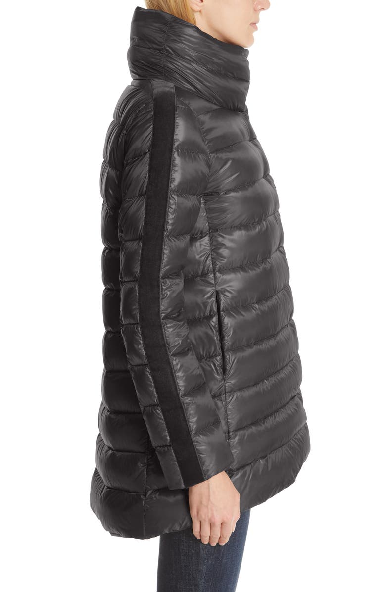 Herno High/Low Quilted Down Puffer Coat with Removable Hooded Inset, Alternate, color,