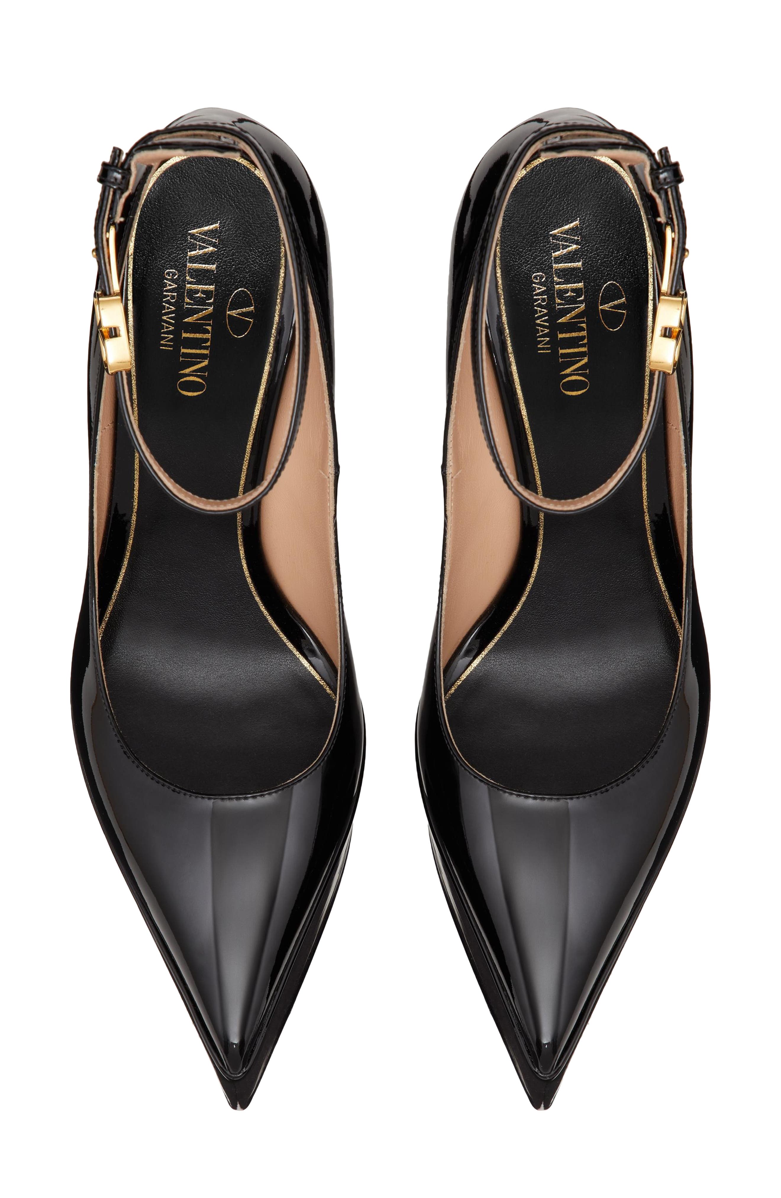 Valentino Garavani Tan-Go Pointed Toe Platform Pump, Alternate, color, 