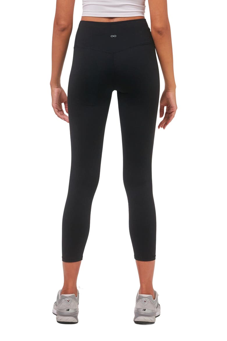 Hybrid Cloudlux Leggings 25" High Waist, Alternate, color, Metropolis Black