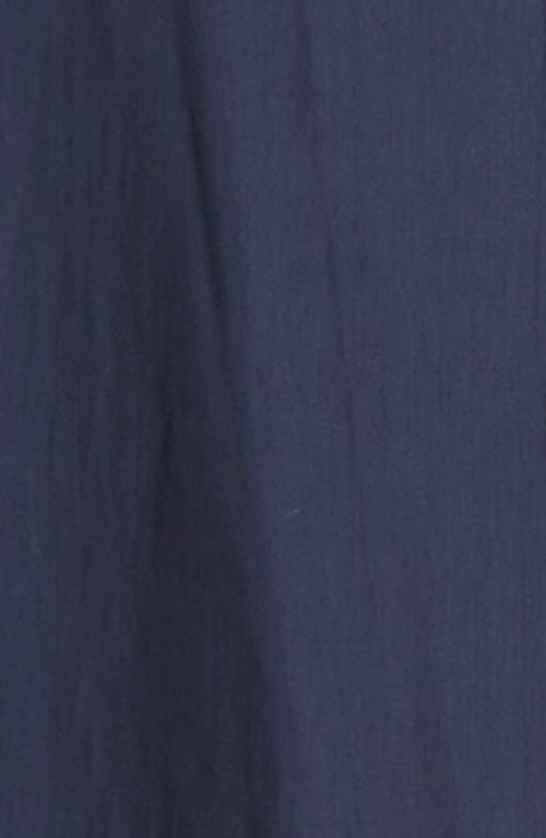 Ramy Brook Eleah Mixed Media Floral Embroidery Detail Dress, Alternate, color, Navy