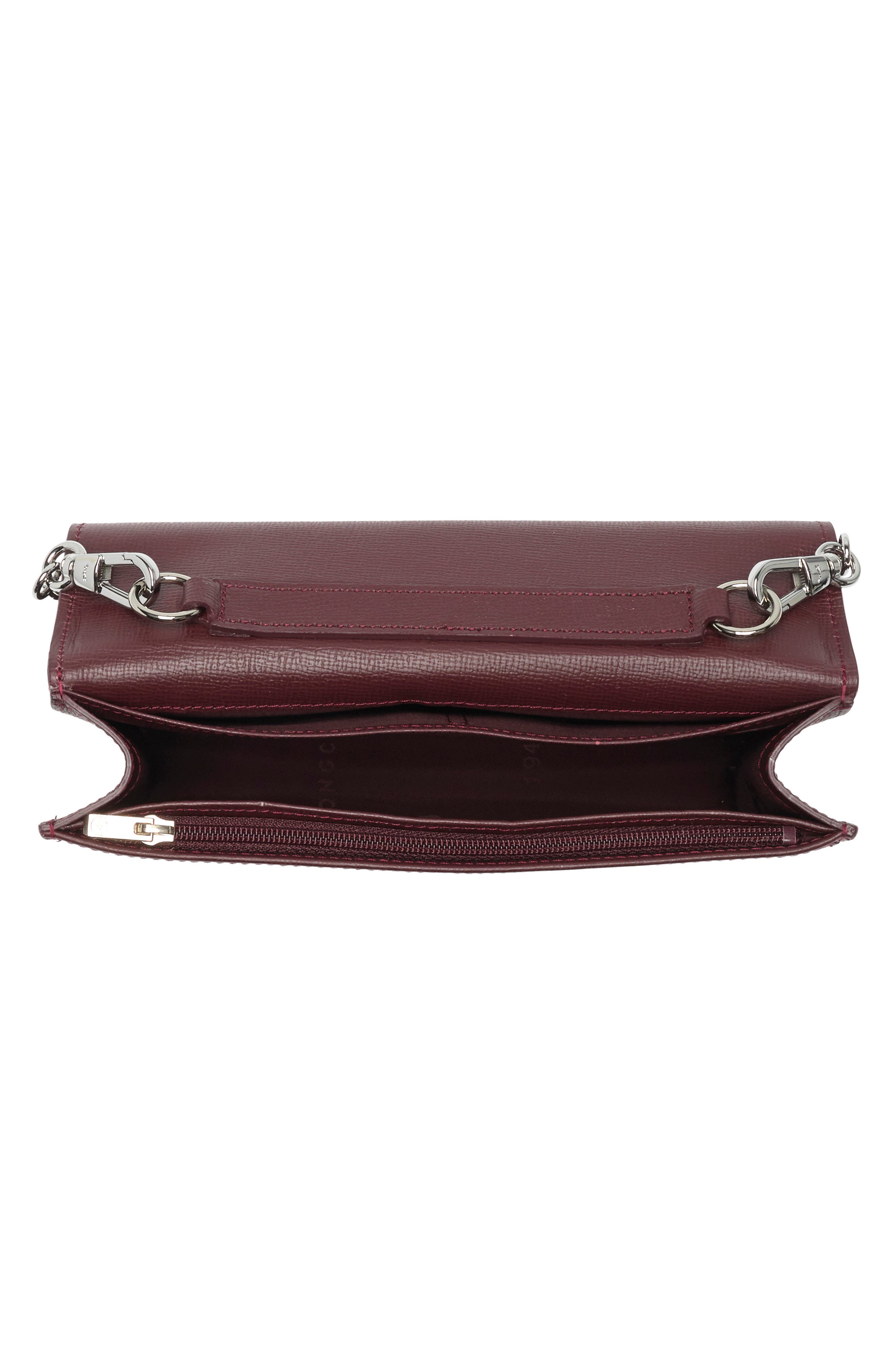 Le Pliage Neo Wallet on a Chain, Alternate, color, GRAPE