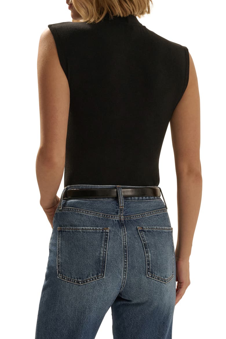 Heritage Mock Neck Top, Alternate, color, BLACK