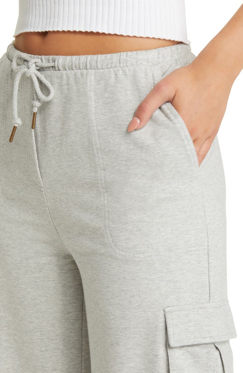 Open Edit Baggy Stretch Jersey Cargo Pants, Alternate, color,