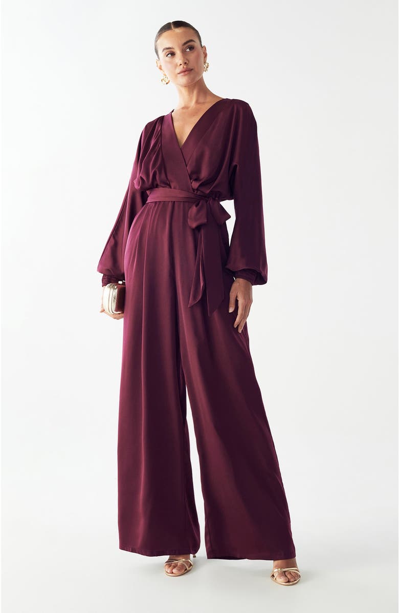 WILLA Salem Jumpsuit, Main, color, Wine