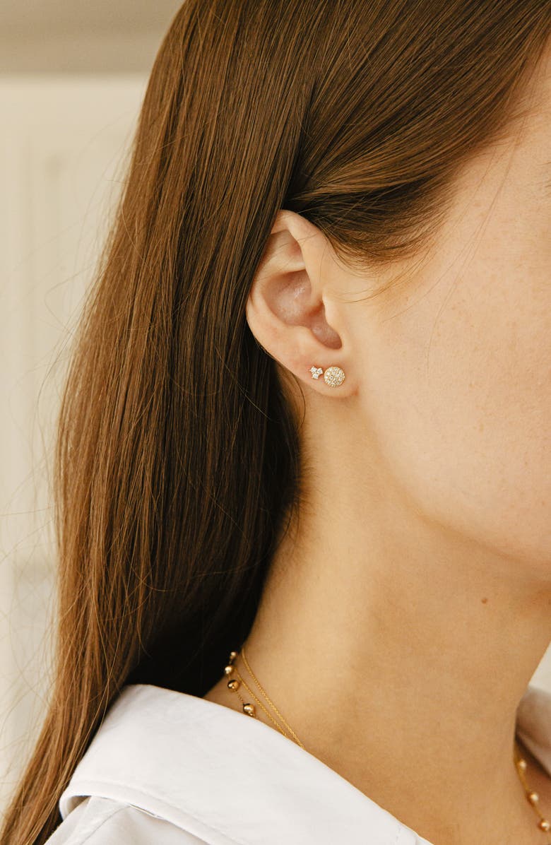 Dana Rebecca Designs 'Lauren Joy' Diamond Disc Stud Earrings, Alternate, color,