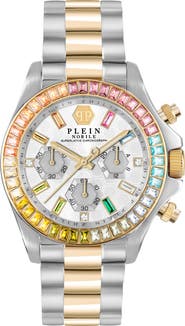 PHILIPP PLEIN Nobile Silicone Strap Chronograph Watch, 43mm