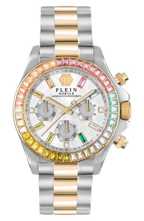 PHILIPP PLEIN Nobile Silicone Strap Chronograph Watch, 43mm in Two Tone  product