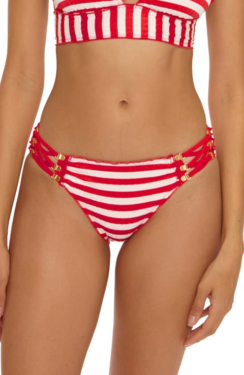 Sail Away Stripe Hipster Bikini Bottoms