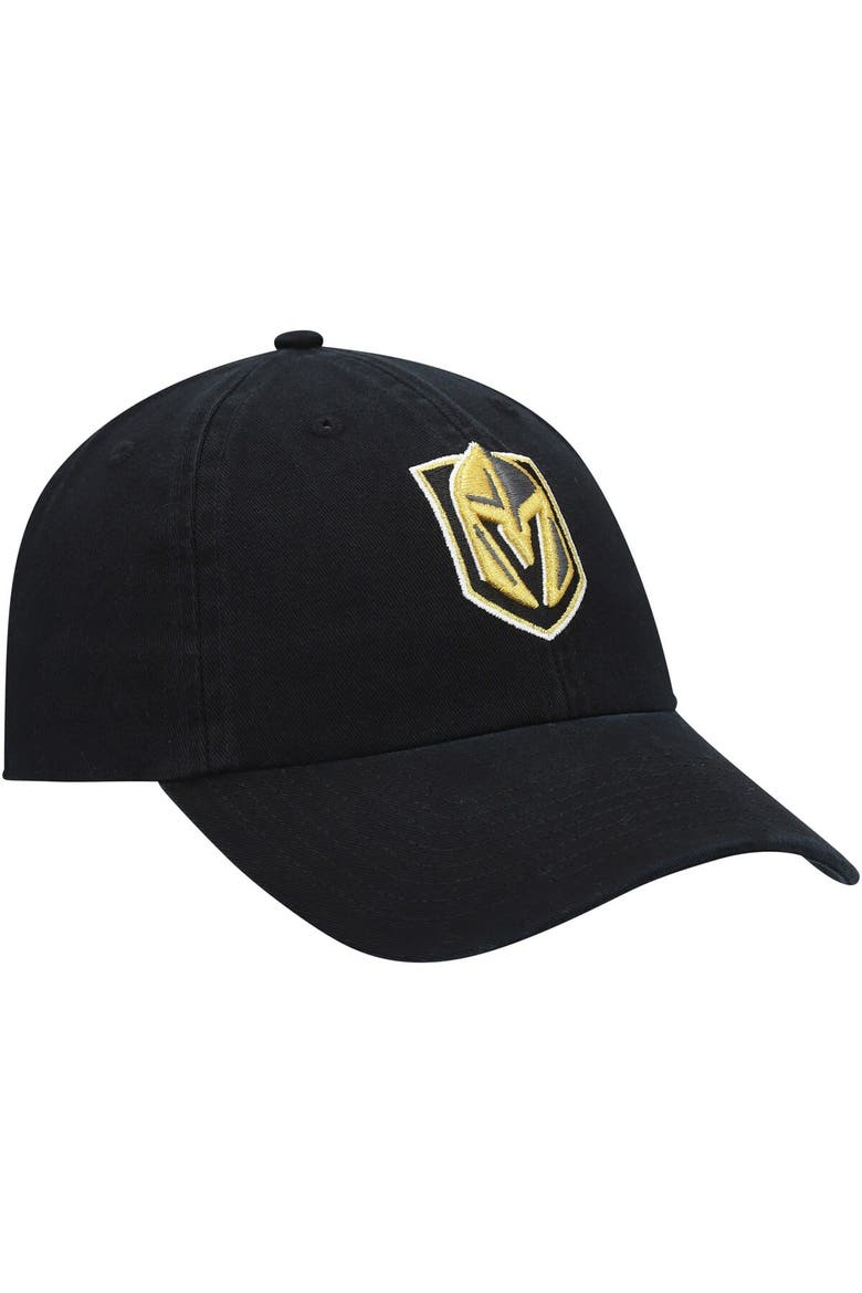 Men's '47 Black Vegas Golden Knights Team Clean Up Adjustable Hat, Alternate, color, Black
