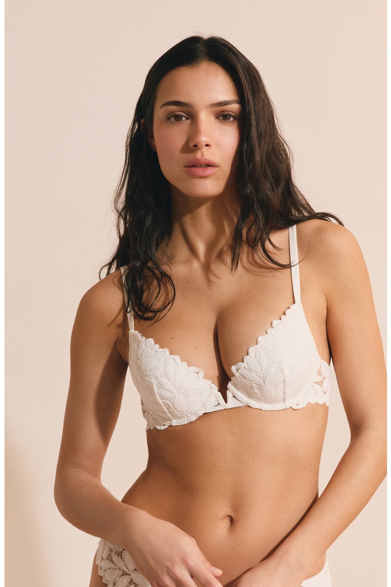 Celeste °2 Underwire Balconette Bra, Alternate, color, WHITE