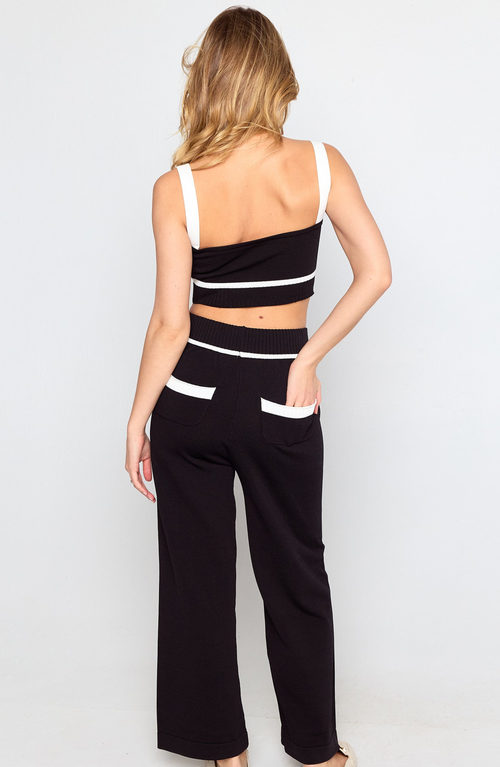 Beach Bunny Swimwear Juliette Knit Tank In Black