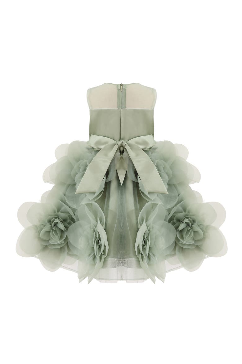 Floral Blooming Flowers Dress, Alternate, color, Green