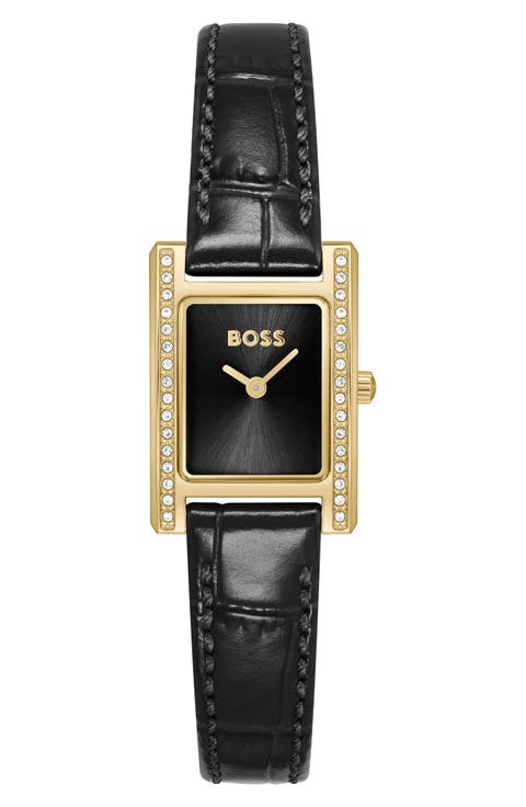 Lucy Precious Rectangular Watch, 18.5mm