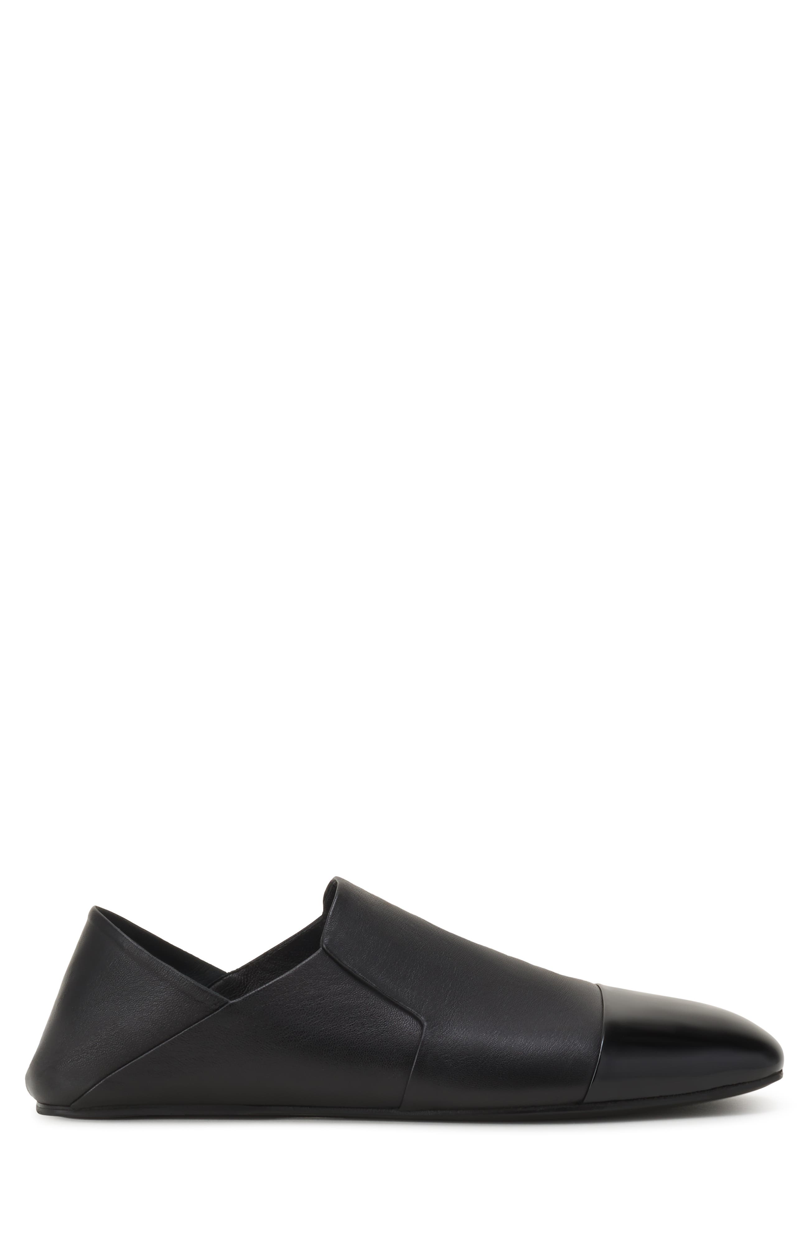 Soft Loafers In Leather, Main, color, Black