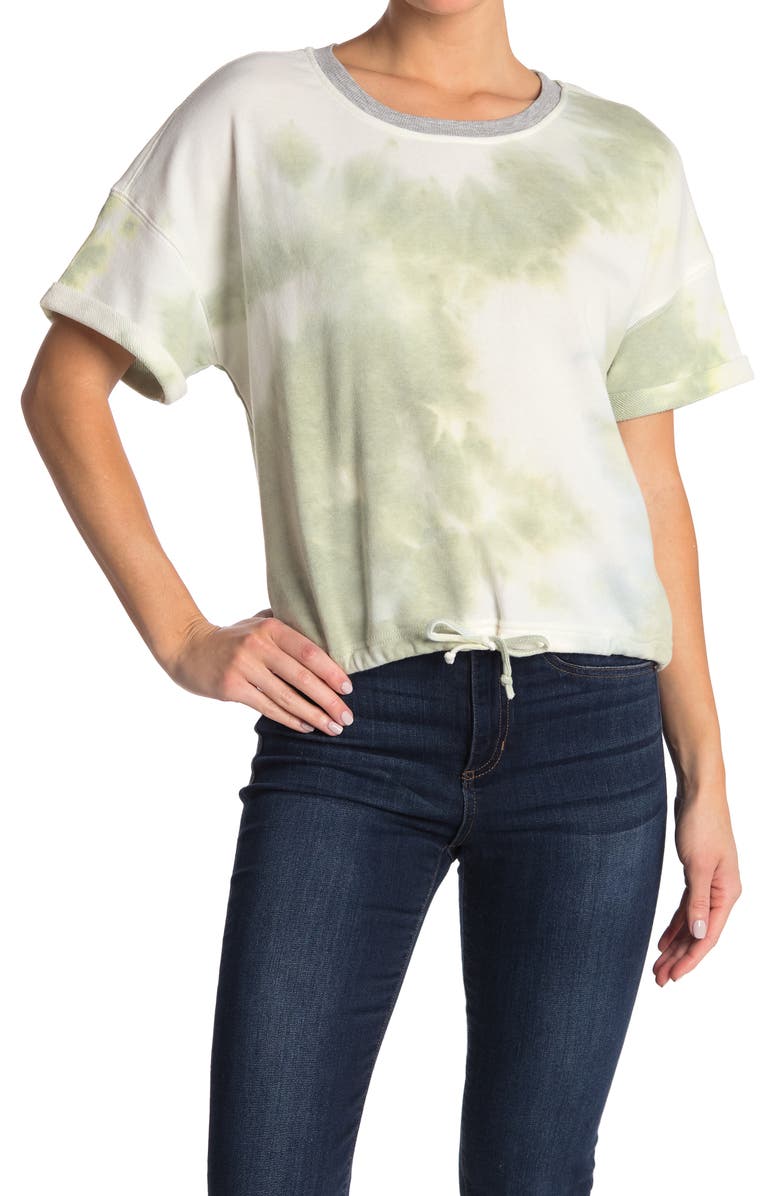 MELLODAY Short Sleeve Tie Dye Tee, Main, color,