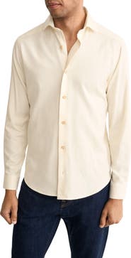 Eton Solid Flannel Shirt