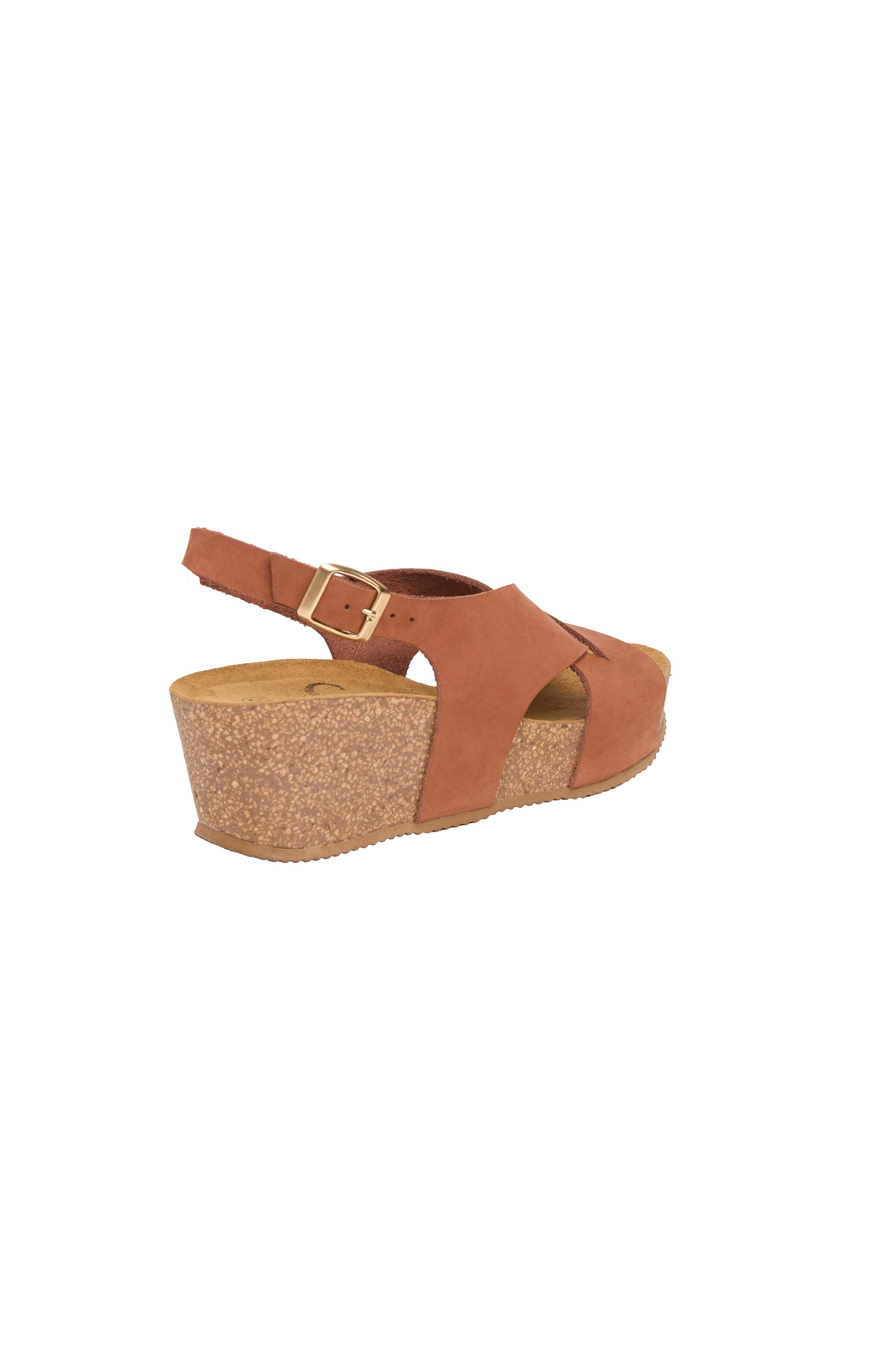 Celtic & Co. Crossover Detail Wedge Sandal, Alternate, color, Tan