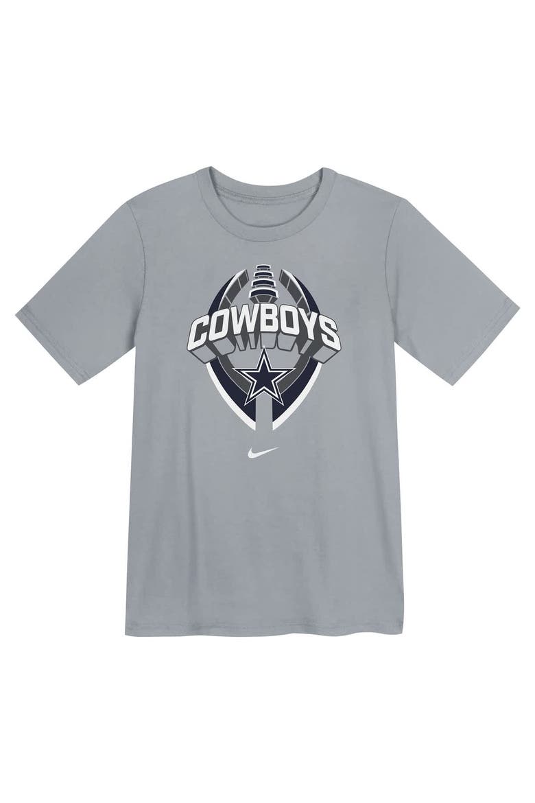 Preschool Nike Gray Dallas Cowboys Icon Legend Performance T-Shirt, Alternate, color, Gray