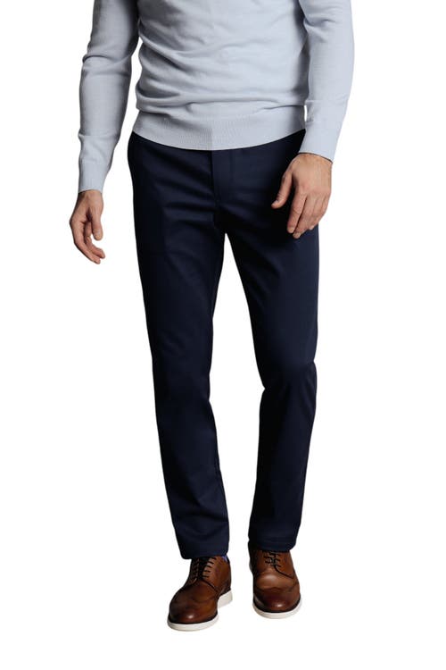 Charles Tyrwhitt Ultimate Non-iron Chinos In Blue