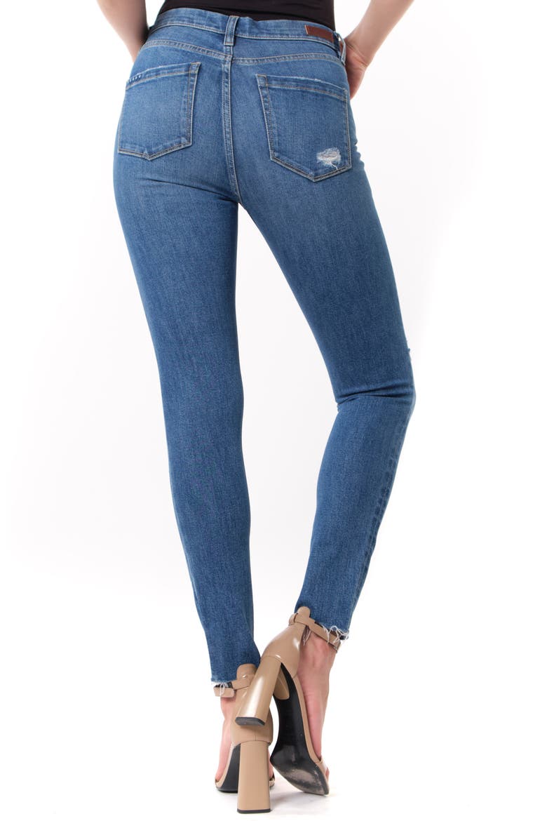 The Great Jones Ripped Ankle Skinny Jeans, Alternate, color, SANTA FE
