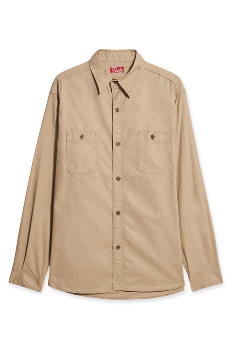 Fortela Otero Cotton Shirt, Main, color, Beige