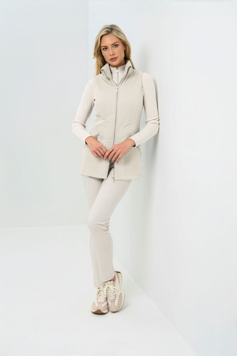 Delaney Travel Vest, Alternate, color, Stone