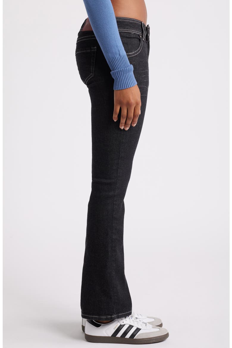 Brooke Low Rise Flare Jeans, Alternate, color, BLACK